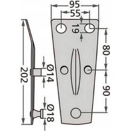 Kverneland Deutz Motogeneri vejapjovės peilių laikiklis
