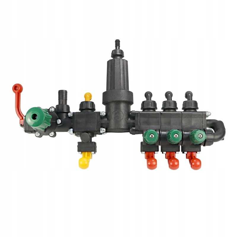 Purkštuvo skirstytuvas, 3 sekcijų, pastovus slėgis