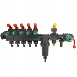 Purkštuvo skirstytuvas, 5 sekcijų, pastovus slėgis