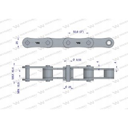 Ritininė grandinė ca650f 5m Warynski