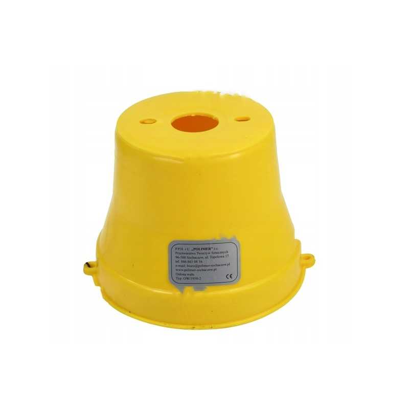 Geltonas plastikinis gaubtas, kardaninis velenas, EU sertifikatas