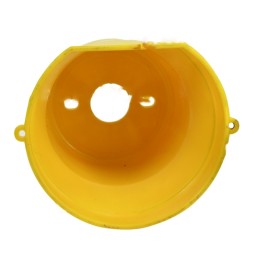 Geltonas plastikinis gaubtas, kardaninis velenas, EU sertifikatas