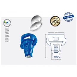 Idta blue 03 išmetimo antgalis 2x srautas