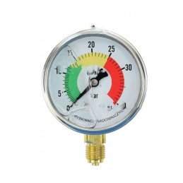 Glicerino manometras 0 40 bar fi 63 mm tvirtinimas