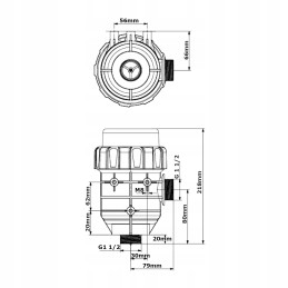 Universalus siurbimo filtro alkūnės skersmuo 32mm 32mm 25mm