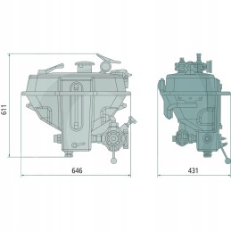 Purškimo priemonių skiedimo bakas 35l 30
