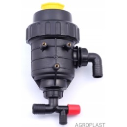 Didelis siurbimo filtras su agroplasto atjungimo vožtuvu