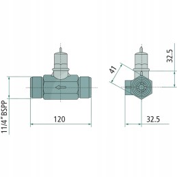 Polmac srauto matuoklis su ašine turbina nailonu 1 1