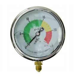 Glicerino manometras 0 25 bar fi 100mm montavimas