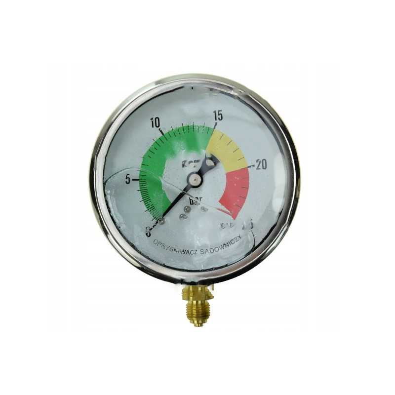 Glicerino manometras 0 25 bar fi 100mm montavimas