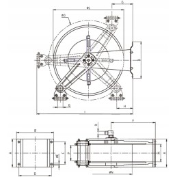 Automatinė žarnos ritė 200bar plieno