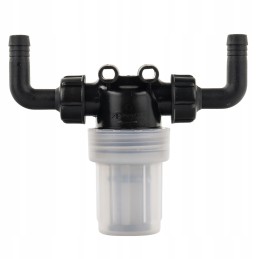 Linijinis filtras purškimo vamzdžiams su 90° alkūnėmis