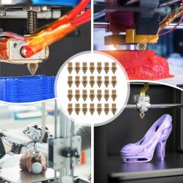 30 vnt 3D spausdintuvo spausdinimo antgaliai