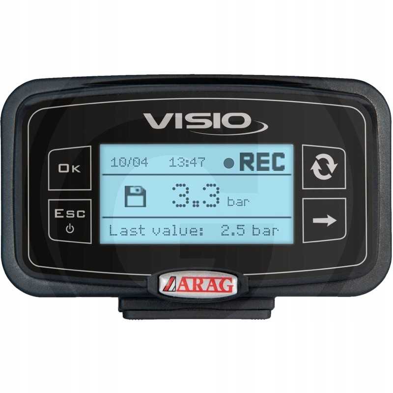 Visio slėgio duomenų kaupiklis su ekranu