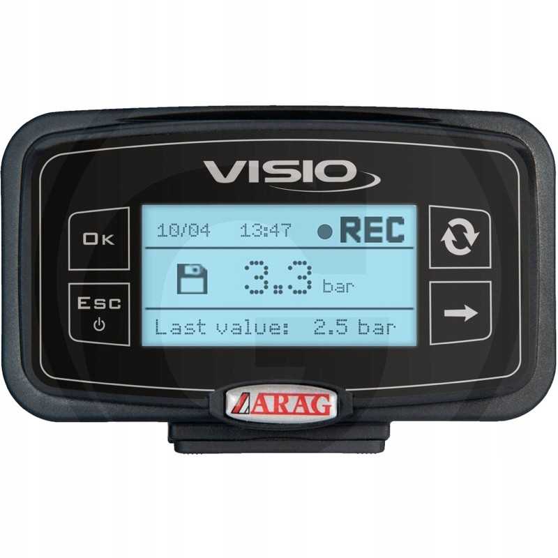 Visio slėgio duomenų kaupiklis su ekranu