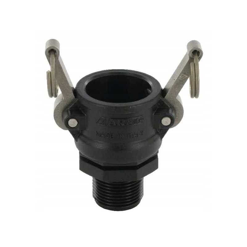 Camlock lizdas, tipas b pp arag išorinis sriegis 3 4