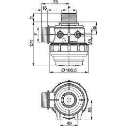Siurbimo filtras 60 l min 1 1 4 ag
