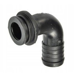 Alkūnės skersmuo 25mm, kampas 90 laipsnių, tvirtinamas veržle 1