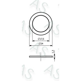 Purškimo vožtuvo galvutė 24x1 2mm membrana