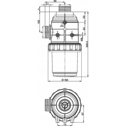 Siurbimo filtras 2 200 260 l 32 m