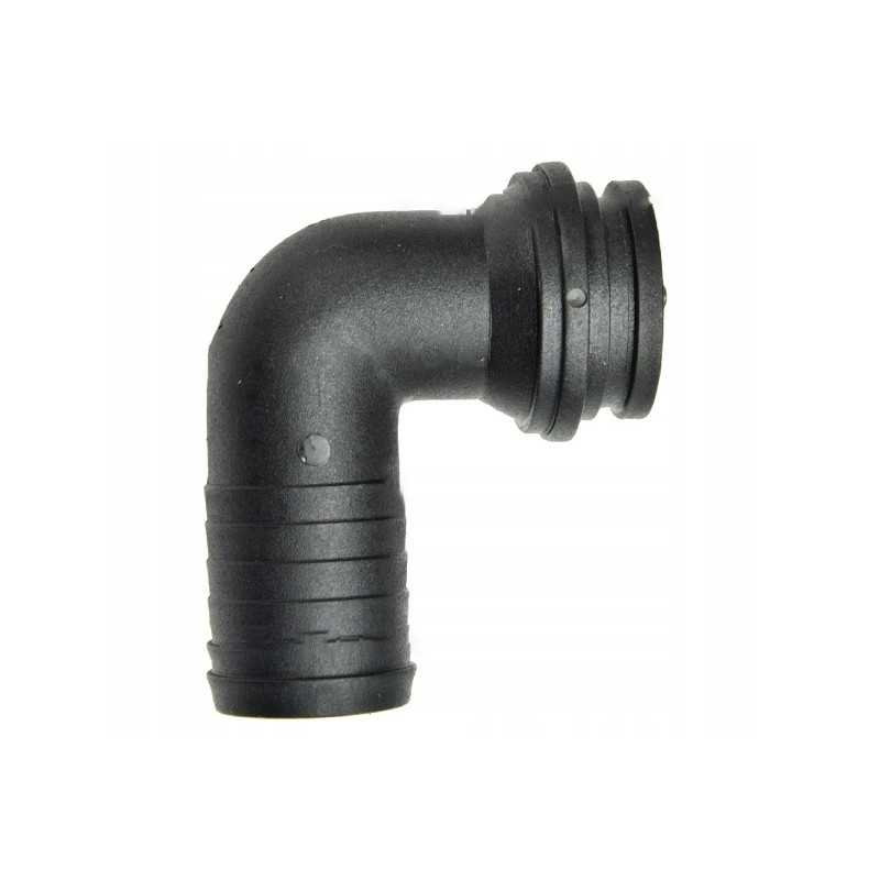 Alkūnės skersmuo 32mm, kampas 90 laipsnių, tvirtinamas veržle 1