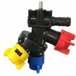 Užbaikite besisukančią RSM purkštuvo galvutę su varžtu