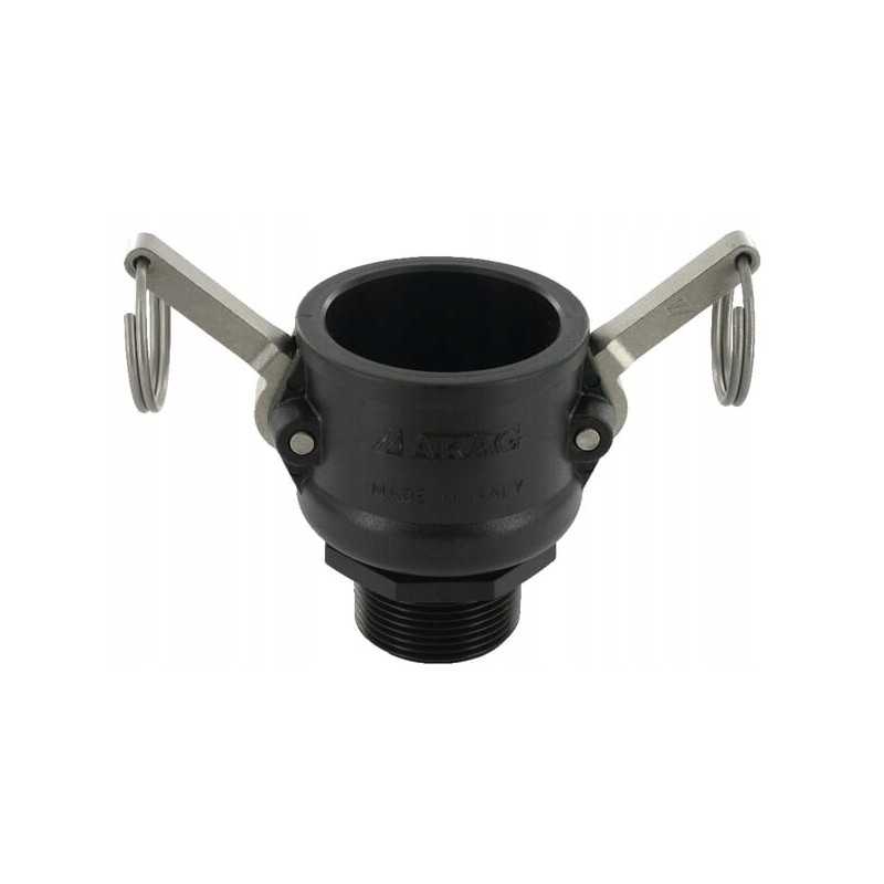 Camlock lizdas, tipas b pp arag išorinis sriegis 1 1 2