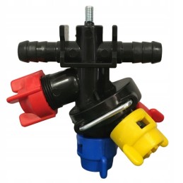 Pasukama purkštuvo galvutė varžtu