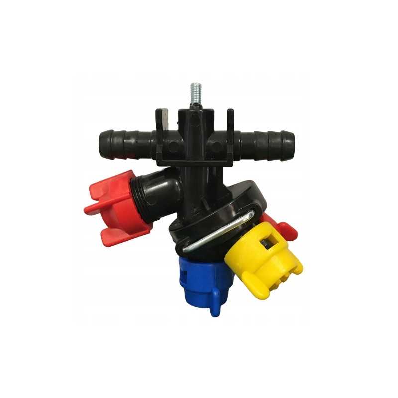 Pasukama purkštuvo galvutė varžtu