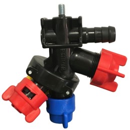 Galinė besisukanti purkštuvo galvutė tvirtinama varžtu