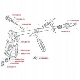 Arag aukšto slėgio viršutinis pistoletas platus su