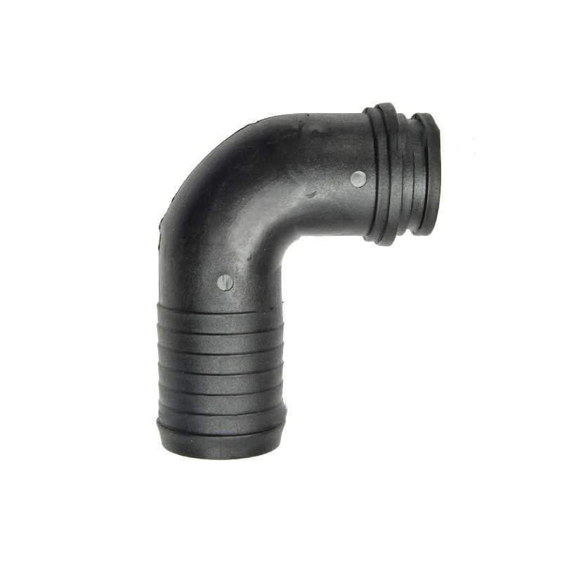 Alkūnės skersmuo 40mm, kampas 90 laipsnių, tvirtinamas veržle 1