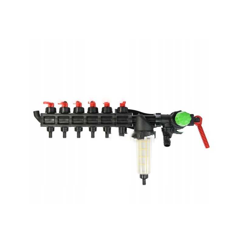 Skirstytuvas, 6 sekcijų valdymo vožtuvas, HD tipas