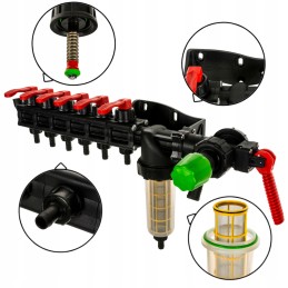 Skirstytuvas, 6 sekcijų valdymo vožtuvas, HD tipas