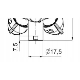 Barstytuvas, purkštuvas, RSM antgalis, rau tipo purkštuvas