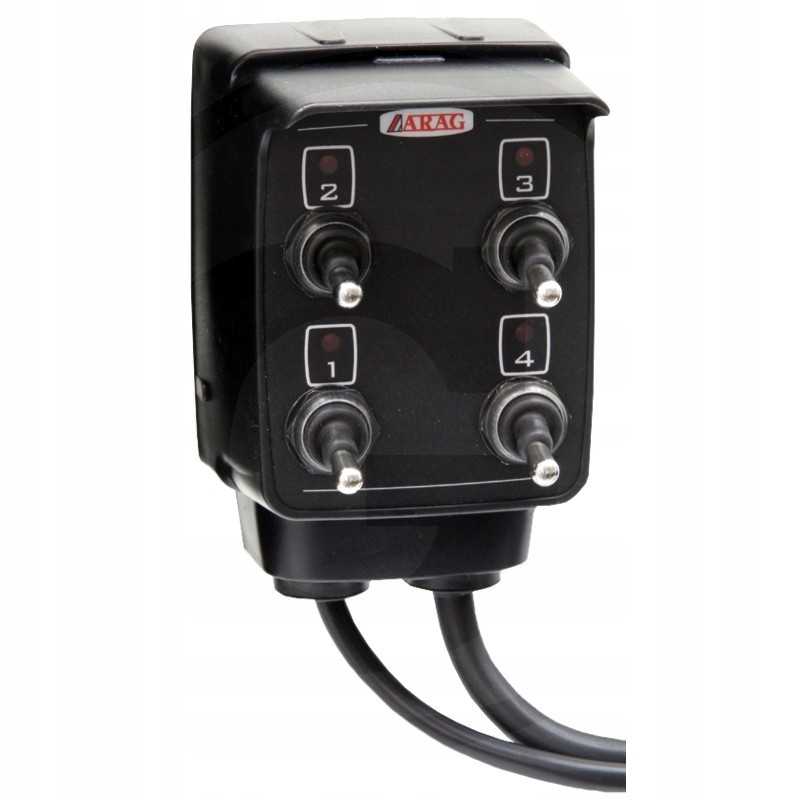 Arag 4668 valdymo blokas 4 sekcijų 12vdc