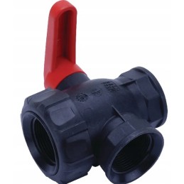 1 1 4 3 krypčių rutulinis vožtuvas su srove