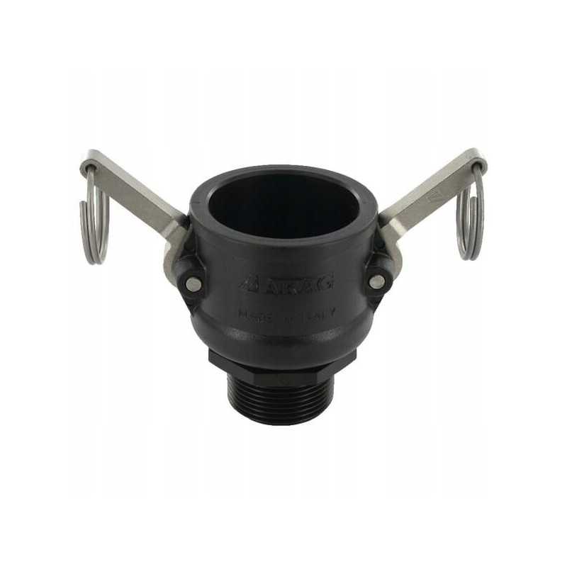 Camlock lizdas, tipas b pp arag išorinis sriegis 1 1 2 1 4