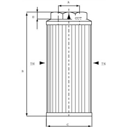 Siurbimo filtras 90 m 3 4 bsp str703m90 mp filtras