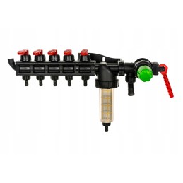 5 sekcijų HD Polish purkštuvo skirstytuvas