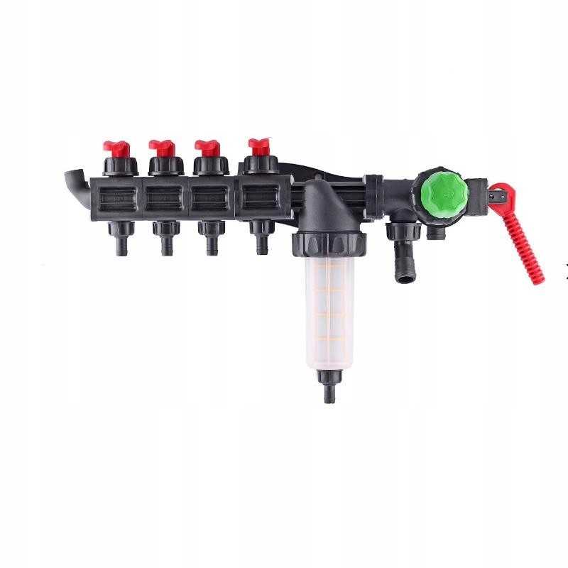 4 sekcijų HD Polish purkštuvo skirstytuvas