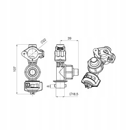 Purkštuvas su membraniniu vožtuvu 20 mm arago vamzdeliui