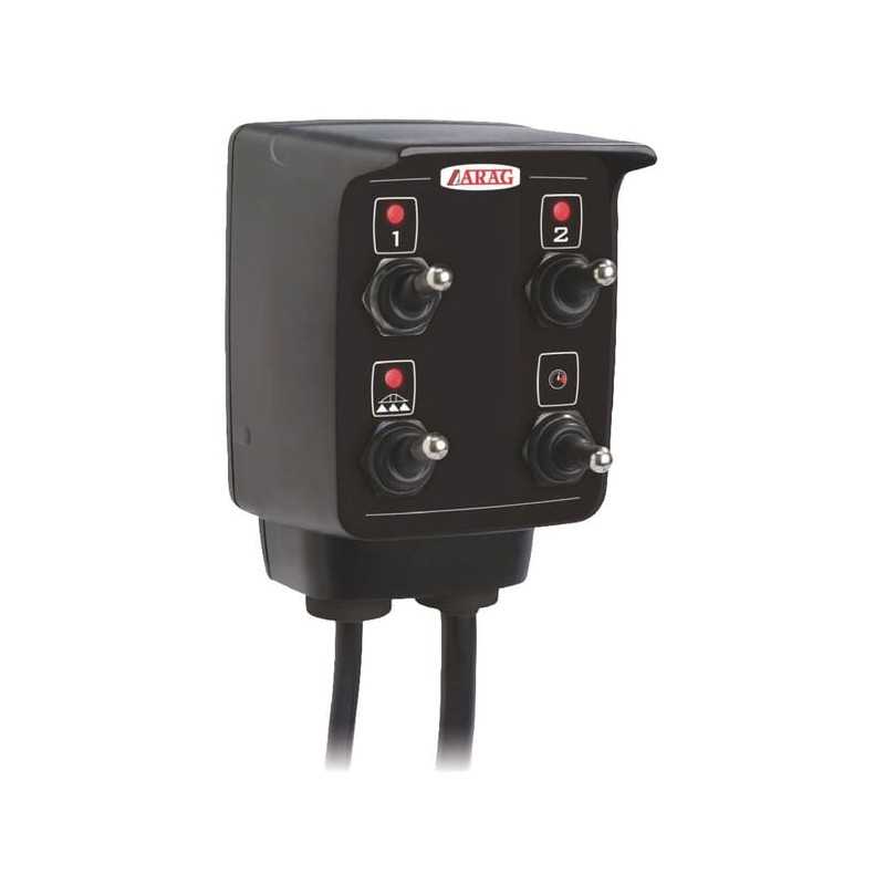 Valdymo blokas 2 skyriai 2 išėjimai