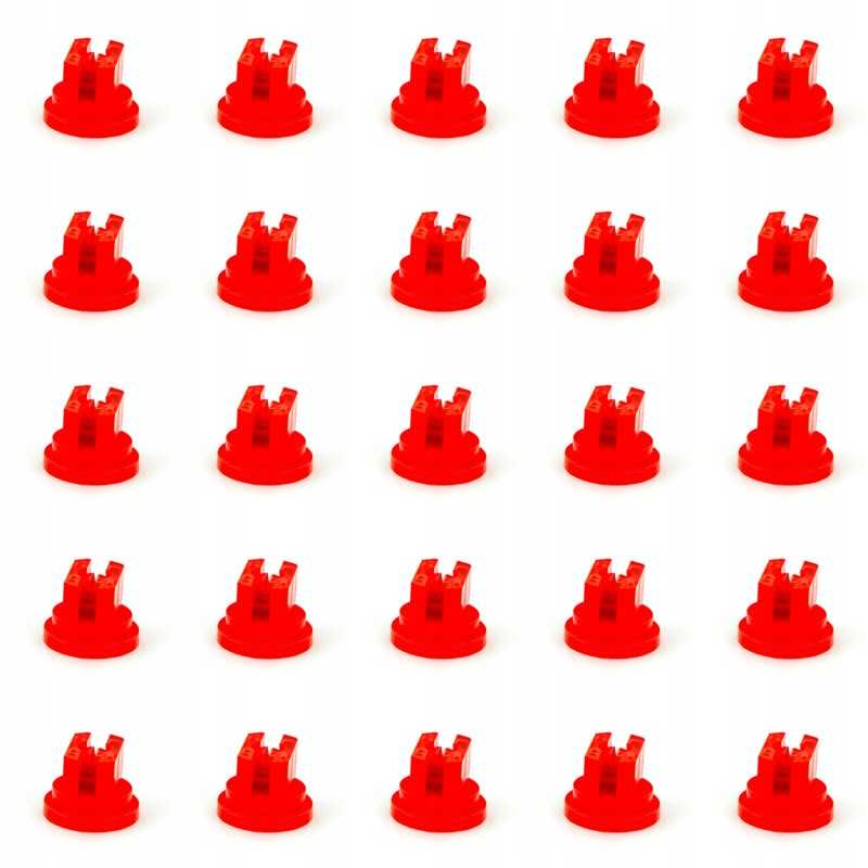 Raudonas lizdinis antgalis purkštuvas 1 58l 25vnt