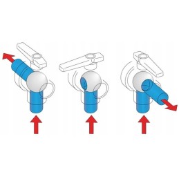 Rutulinis vožtuvas 1 1 2 3 krypčių 45525116 arag