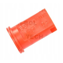 Raudonas dviejų srautų išstūmimo antgalis