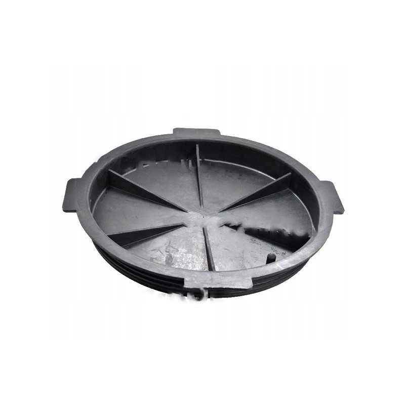 Didelis guminis statinės dangtis, skersmuo 400 mm, purkštuvas