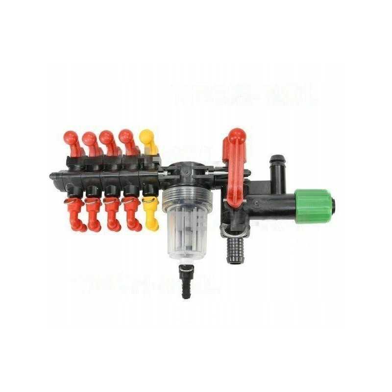 5 sekcijų skirstytuvas, Biard tipo