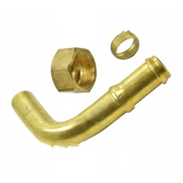 Visa žalvarinė alkūnė, skersmuo 19 mm, purkštuvas 4