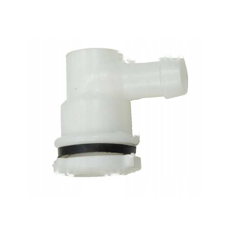 Perpildymo alkūnė fi 25mm, balta, purkštuvas 402